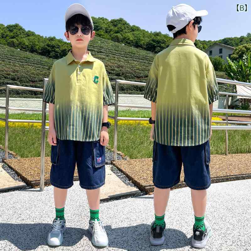 子供服 夏物 セットアップ 男の子 デニム ポ...の紹介画像3