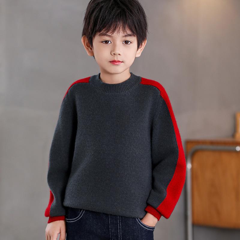 ニット キッズ 秋冬 子供服 ウール セーター 厚手 ニット 男女兼用 トップス ベビー あったか 防寒 かわいい 学院風