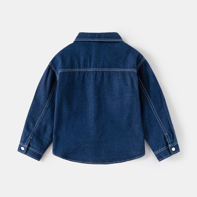 シャツ 子供服 デニム アウター 春秋 中大キッズ 男の子 ファッション おしゃれ カジュアル