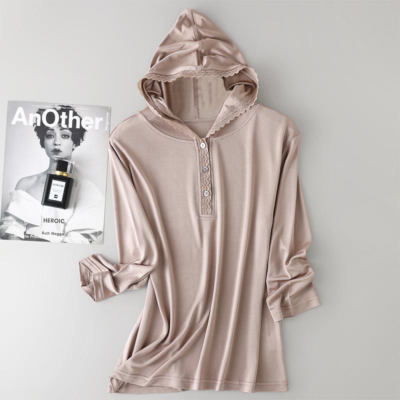 トップス レディース ニット 真丝 レース 花柄 七分袖 パーカー カーディガン 接触冷感 紫外線対策 冷房対策 羽織りもの ゆったり2