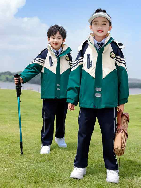 幼稚園 園児 スクールウェア 春秋用 防寒着 小学生 制服 セットアップ キッズ スポーツ ウェア 上下セット 子供 運動着 3点セット ジャケット パンツ