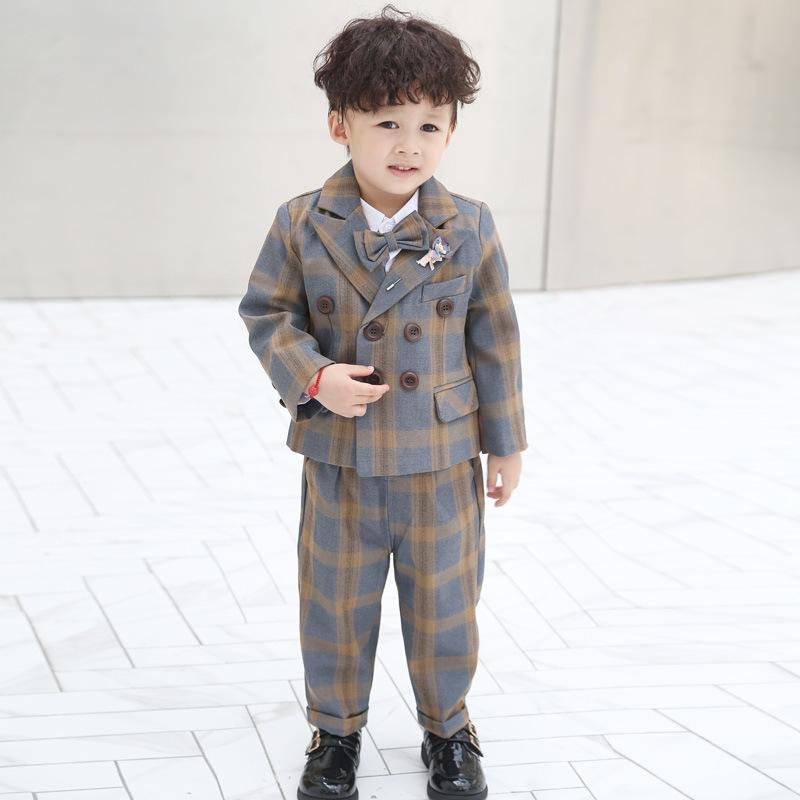 乐天商城 - 子供用 フォーマルスーツ 男の子 ベスト付き 3点セット 結婚式 発表会 バースデー パーティー 宴会 司会者 衣装 おしゃれ