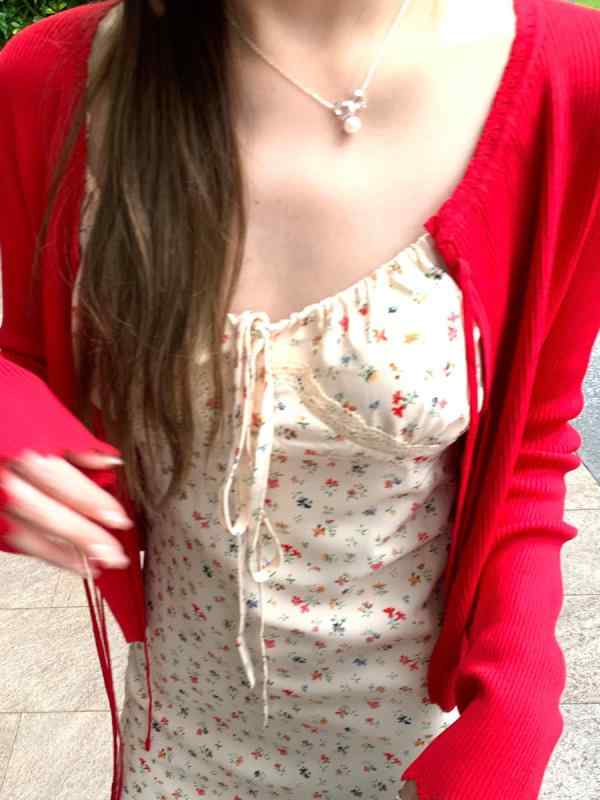 カーディガン レディース 春 ショート丈 細見え リボン レース ニットカーディガン トップス カットソー かわいい おしゃれ フェミニン..