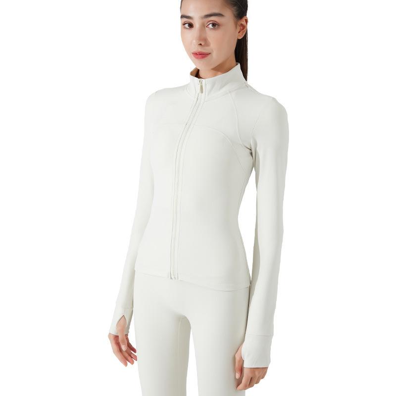 ヨガ レディース 秋冬 裏起毛 長袖 ジップアップ スポーツ ジャケット あったか ハイネック トレーニング ウェア スポーツ トップス2
