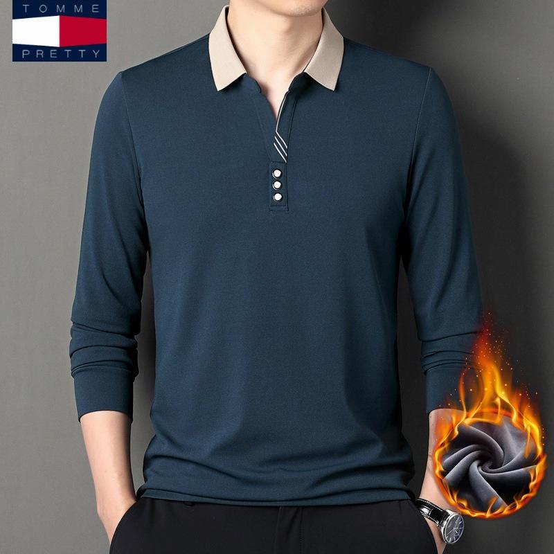 Tシャツ メンズ 男性用 長袖 裏起毛 厚手 秋冬 ファッション トップス 普段使い 部屋着 ビジネス ビジネスカジュアル2