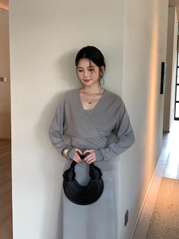 カーディガン レディース 春夏 デザイン Vネック ニット ショール 接触冷感 再生繊維 トップス