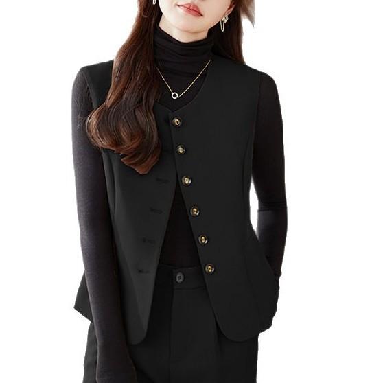 ベスト レディース 春夏 ノースリーブ トップス 事務服 受付 制服 オフィス カジュアル