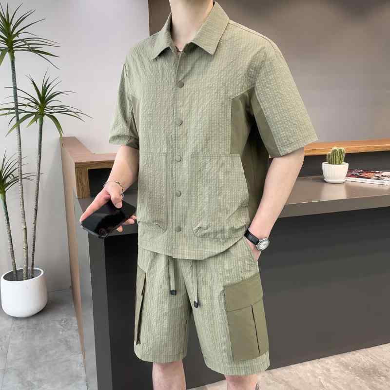 ポロシャツ メンズ 男性用 セットアップ 接触冷感 半袖 ポロシャツ スポーツ 短パン 上下セット 普段使い 部屋着