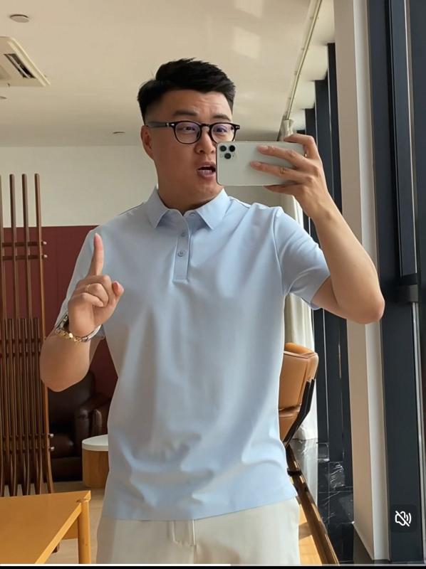 Polo Shirt - ポロシャツ 男性用 大きいサイズ トップス ビジネス 半袖 形態安定 無地 通気性 カジュアル