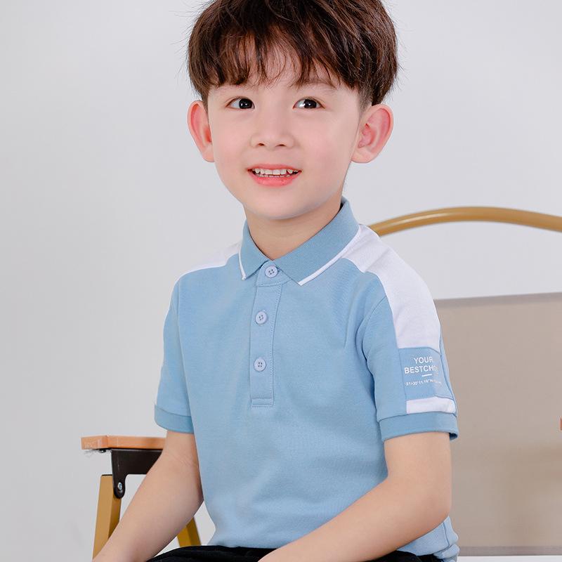 ポロシャツ キッズ 子供 半袖 スクール 綿 トップス 男の子 普段使い 通学着