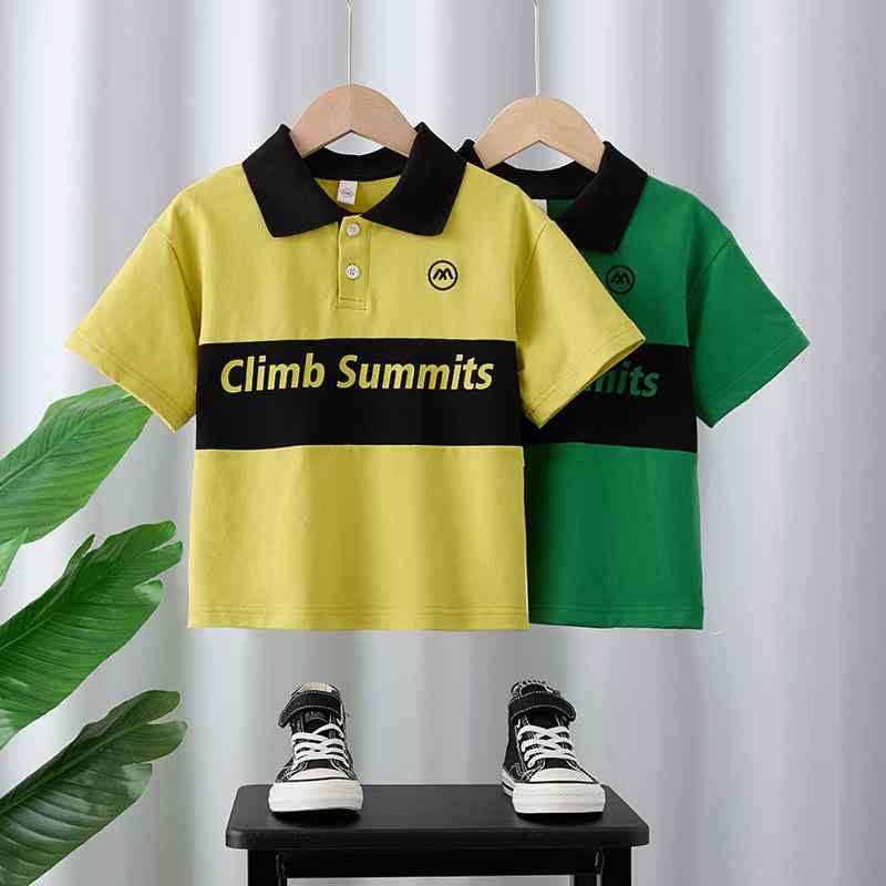 ポロシャツ キッズ 子供服 半袖Tシャツ 薄手 夏服 トップス 普段着 かわいい