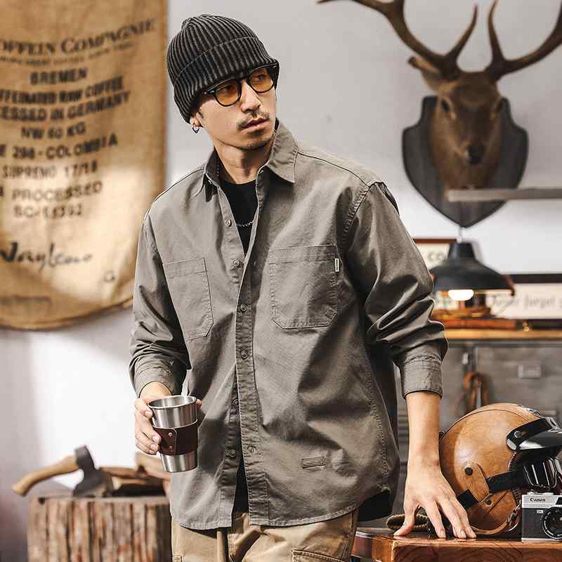 シャツ 男性用 トップス 長袖シャツ ミリタリーシャツ ワークシャツ カジュアル アメカジ ハード メンズ 春物 春秋