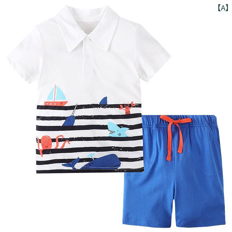 ポロシャツ 子供用 半袖 ニット 綿100% 夏 セットアップ スポーツウェア 男の子 女の子 襟付き