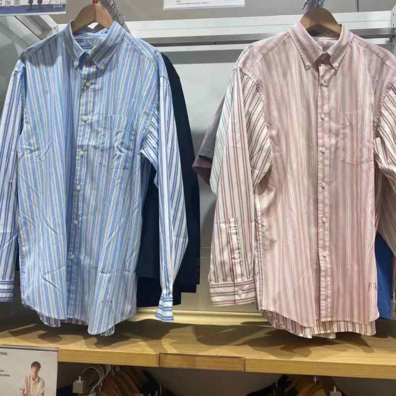 シャツ メンズ 男性用 ゆったり ストライプ トップス 長袖シャツ 普段使い