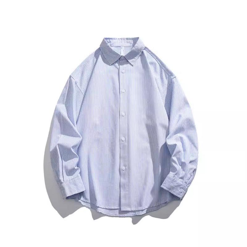 シャツ メンズ 男性用 長袖 トップス ストライプ柄 カジュアル 普段使い