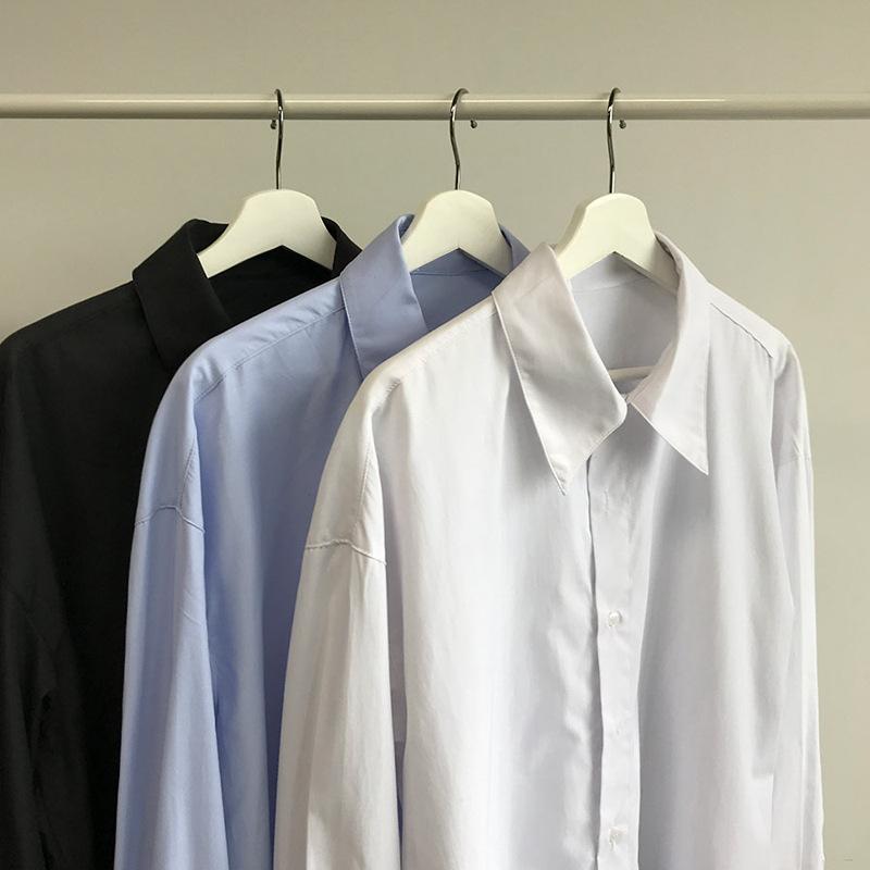 Other - シャツ 男性用 長袖 韓国風 秋冬 カジュアル ゆったり 白シャツ トップス 普段使い
