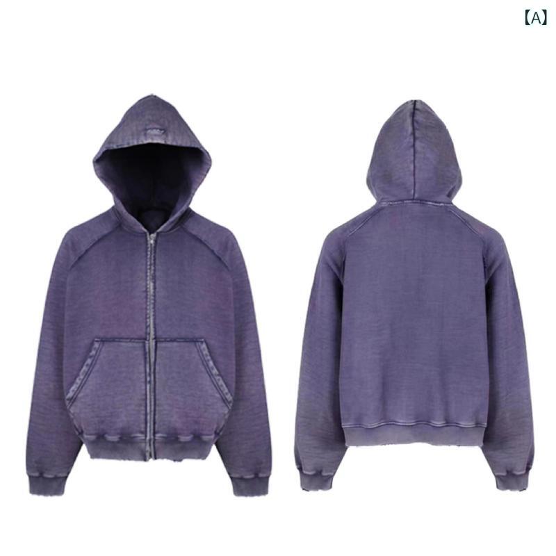 パーカー 男女兼用 刺繍ロゴ ジップアップ 裏...の紹介画像2