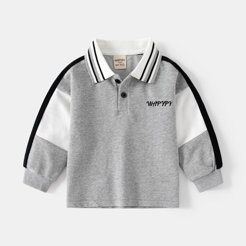 子供 長袖 ポロシャツ 春秋 ファッション トレーナー 男の子 カジュアル トップス