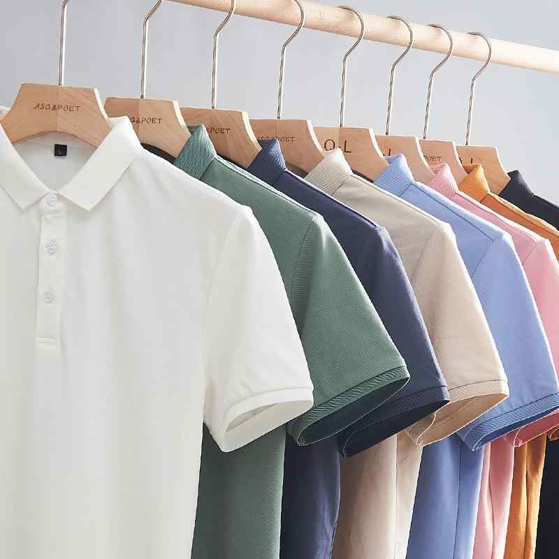 ポロシャツ メンズ 半袖 紳士服 トップス 無地 開襟 ビジネス カジュアル スポーツ ウェア ユニフォーム カスタム オーダー