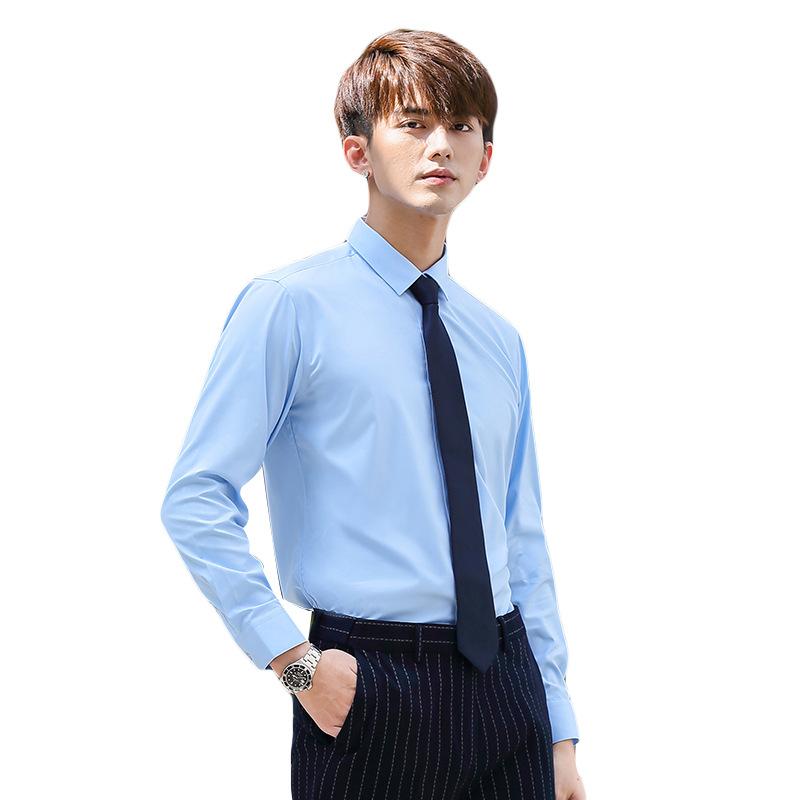 シャツ 男性用 長袖 ビジネス フォーマル ホテル работник рабочая 韩版 подлинный Интервью 工装