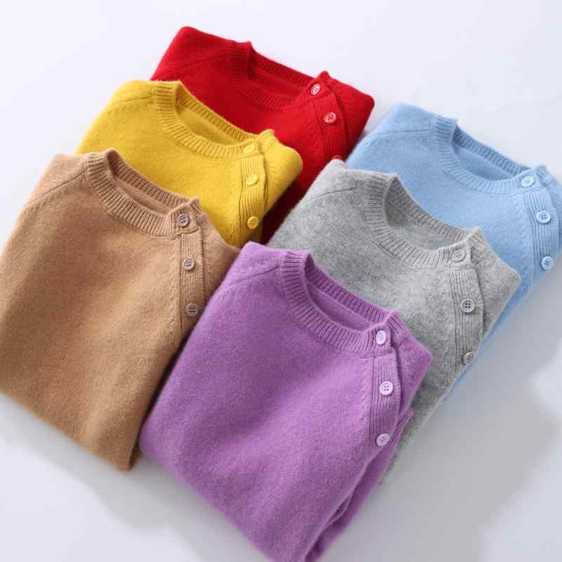 子供服 ニット 男女兼用 厚手 羊毛 セーター プルオーバー アウター 保温 秋冬 キッズ 厚手ウール