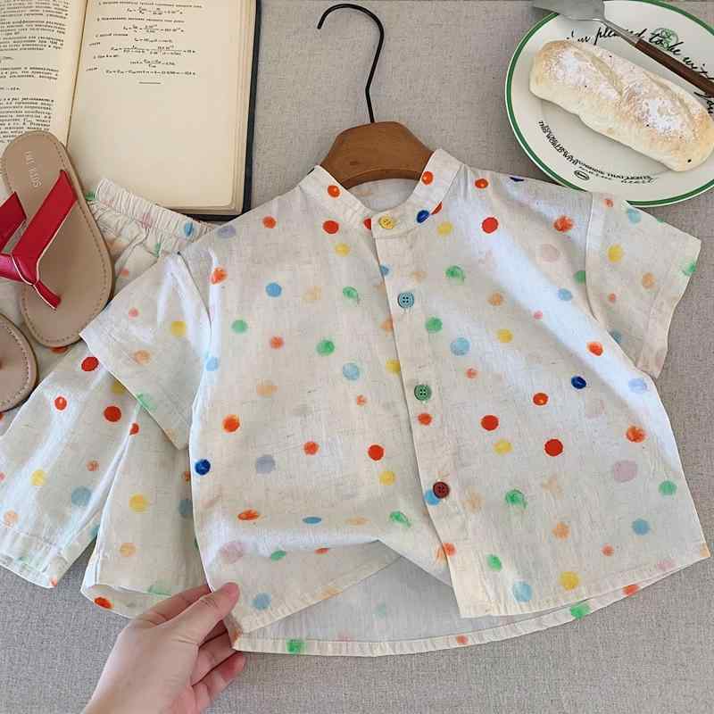 シャツ 男の子 半袖 シャツセット おしゃれ 韓国風 かっこいい 洋風 トレンド 子供服 トップス ボトムス 上下セット