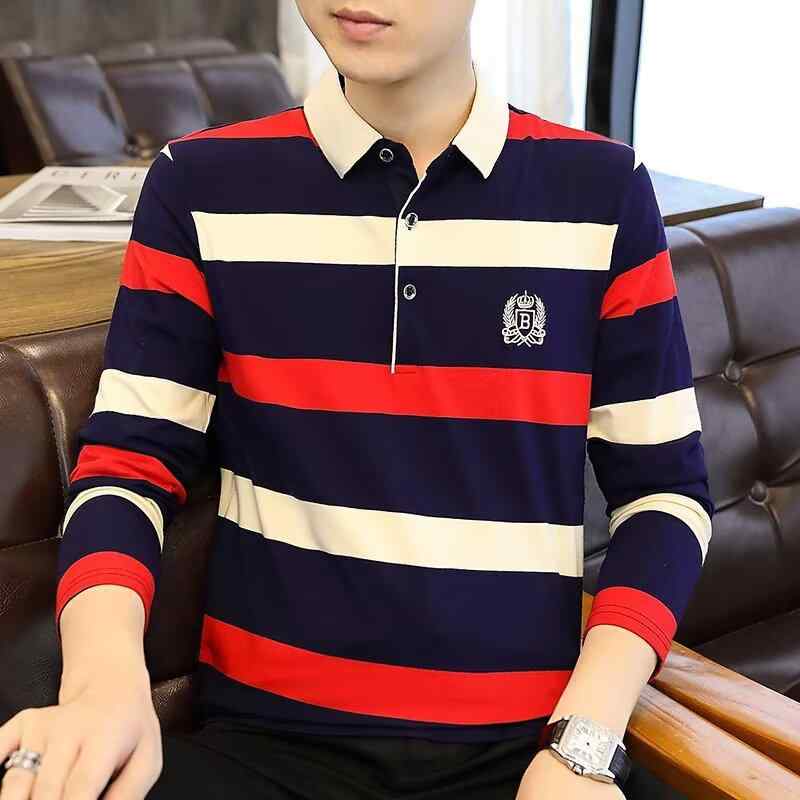 Other - ポロシャツ メンズ 男性用 長袖 ビジネスカジュアル Tシャツ トップス カットソー スリム 秋服 インナー