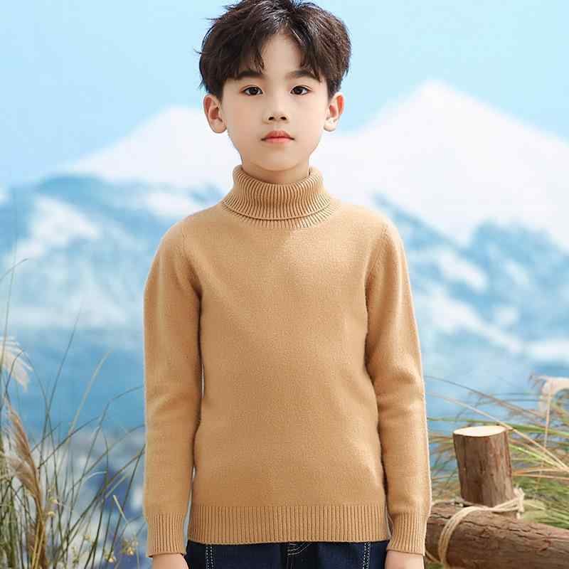 ニット キッズ 子供 タートルネック セーター 女の子 男の子 ウール カシミヤ 無地 プルオーバー 秋冬