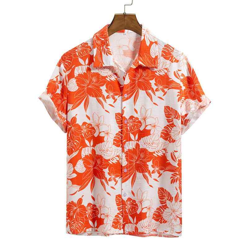 シャツ メンズ 男性用 アロハシャツ ハワイアン 花柄 プリント カジュアル リゾート 熱帯 假日 ビーチ トップス