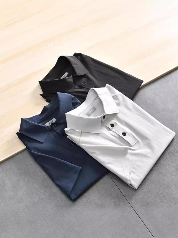 ポロシャツ 男性用 速乾 接触冷感 通気性 スポーツ アウトドア 普段使い 襟付き 半袖 カットソー トップス