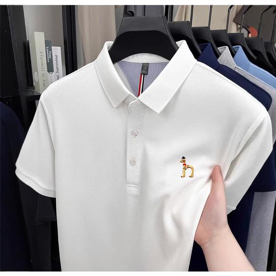 ポロシャツ メンズ スリムフィット トップス ハギス リラックス カジュアル おしゃれ 上着