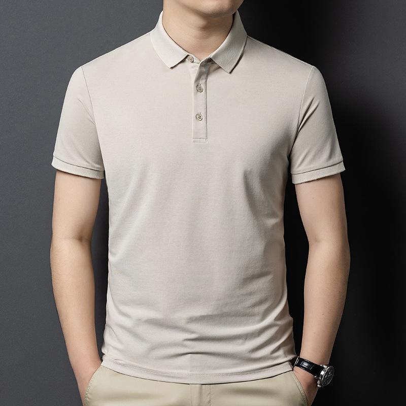 ポロシャツ メンズ 男性用 半袖 襟付き ミドルエイジ ビジネス ビジネスカジュアル ゆったり リラックス