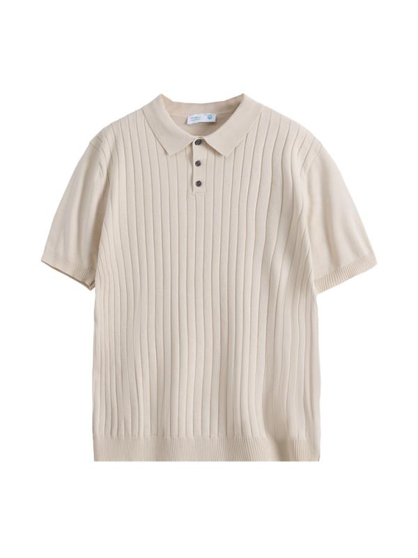 Rakuten - ポロシャツ メンズ 男性用 接触冷感 ニット 半袖 Tシャツ トップス ビジネス カジュアル 高級感