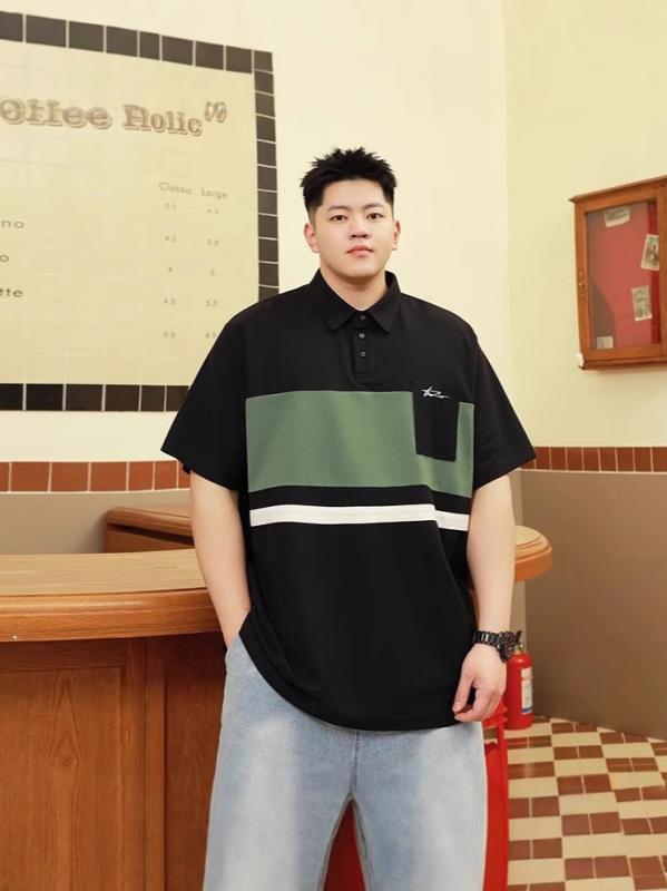 ポロシャツ 男性用 大きいサイズ 接触冷感 半袖 トップス ゆったり カジュアル スタイル 襟付き Tシャツ 春夏