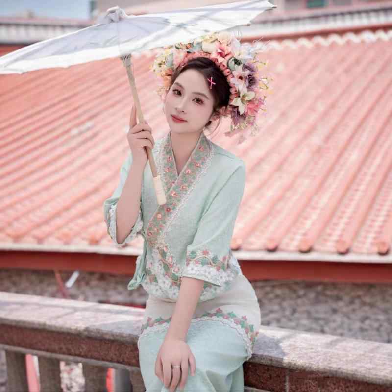 エスニック衣装 レディース セットアップ 小娘惹 観光 写真撮影用 コスチューム