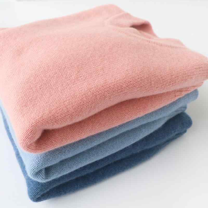 ニット キッズ 男の子 女の子 ウール セーター 厚手 タートルネック インナー 暖かい レッド