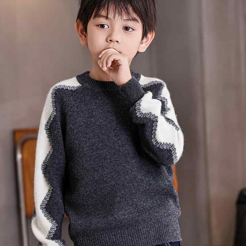 ニット キッズ 子供服 男の子 ウール セーター 秋冬 トップス プルオーバー 暖かい 防寒 厚手 インナー カジュアル 普段使い かわいい おしゃれ