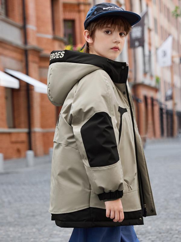 Coat - 子供服 ダウンジャケット 男の子 中綿 コート アウター 秋冬 韓国 防寒 暖かい カジュアル