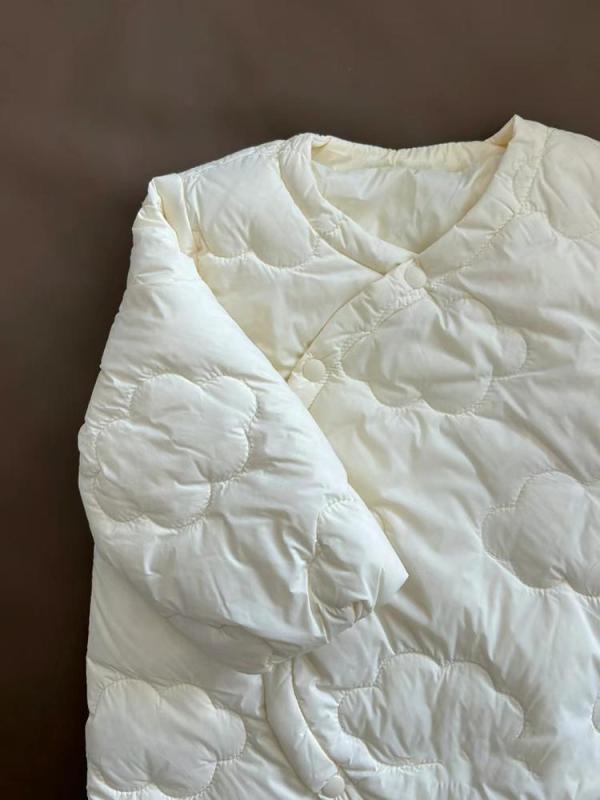 ベビー服 冬用 ロンパース ダウン風 軽い 暖かい 防寒着 カバーオール