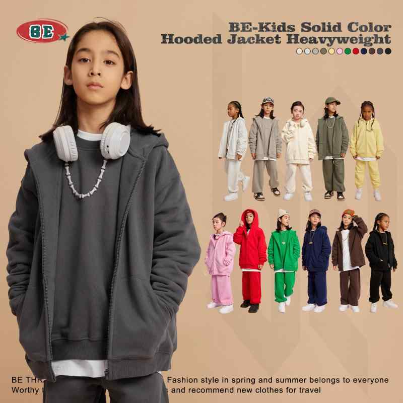 Jacket - キッズ スウェット 秋冬 男の子 女の子 裏起毛 ジップアップ スポーツ アウター 厚手 運動着2