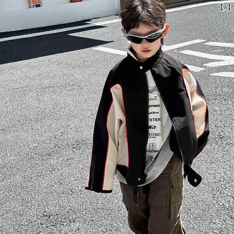 ソファポテトの子供服 男の子 アウター 秋冬 韓国風 長袖 上着 キッズ ベビー 大童 春秋｜アングル2