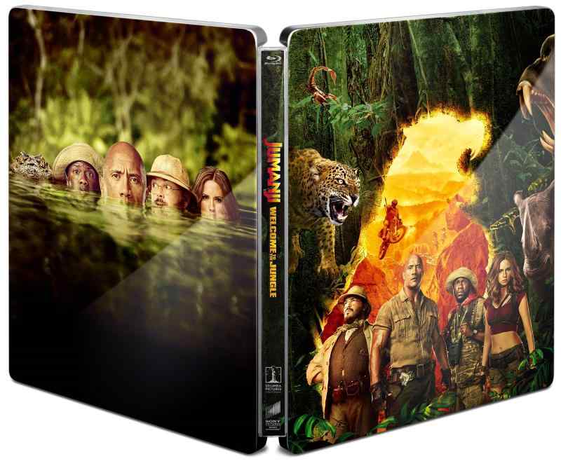 【中古】ジュマンジ/ウェルカム・トゥ・ジャングル ブルーレイ スチールブック仕様 (初回生産) (オリジナル タトゥーシール付) [Steelbook] [Blu-ray]
