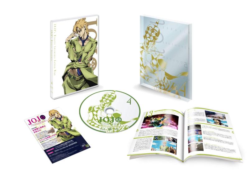 [중고] 조조의 기묘한 모험 황금의 바람 Vol.4 (13~16화/초회 사양판) [Blu-ray]