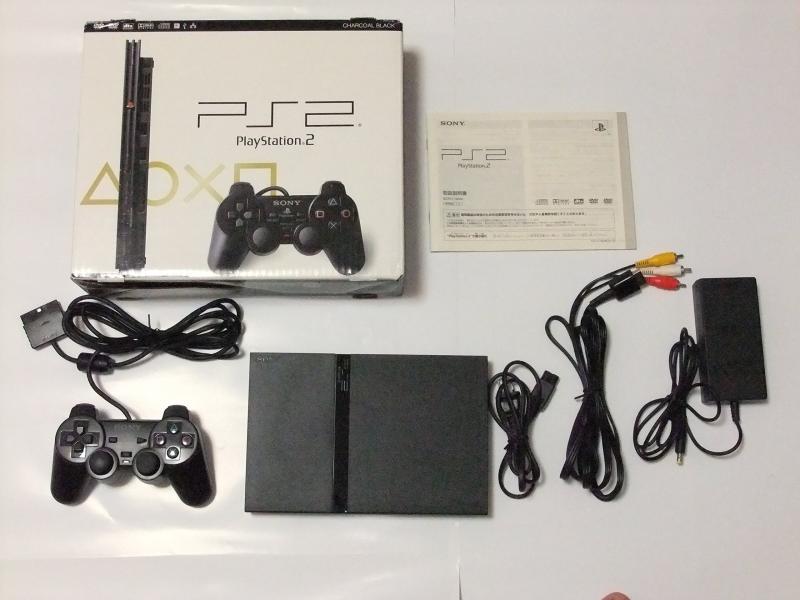 【中古】PlayStation 2 チャコール・ブラック (SCPH-79000CB) 【メーカー生 ...