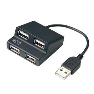 【中古】USB-HUB233 コンパクトで使いやすいポートレイアウト