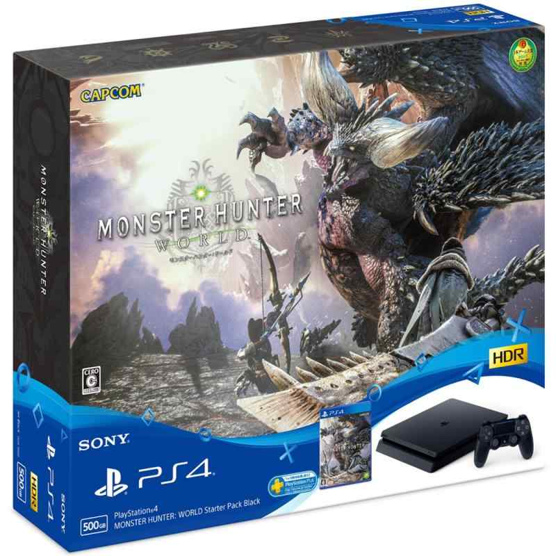 楽天市場】playstation4 monster hunter world starter pack blackの通販