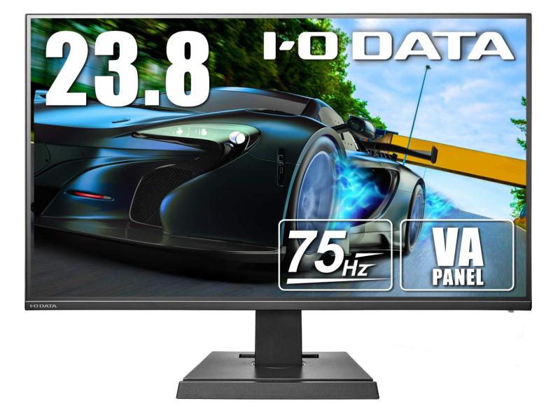【中古】 I-O DATA ゲーミングモニター 23.8型 75Hz 4ms (GTG) VAパネル フレームレス PS4 HDMI×2 DP×1 LCD-DF241SXVB