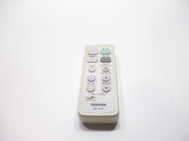 【中古】東芝 LEDシーリングライト用リモコンFRC-204T(東芝ライテック商品コード：19600323)