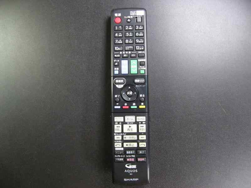 【中古】シャープ ブルーレイリモコン GB112PA
