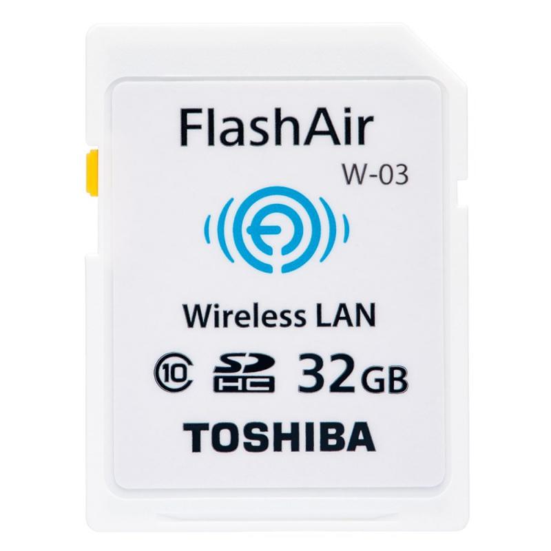 【中古】東芝(TOSHIBA) 無線LAN搭載SDHCカード32GB Class10 FlashAir W-03 SD-R032GR7AL03A